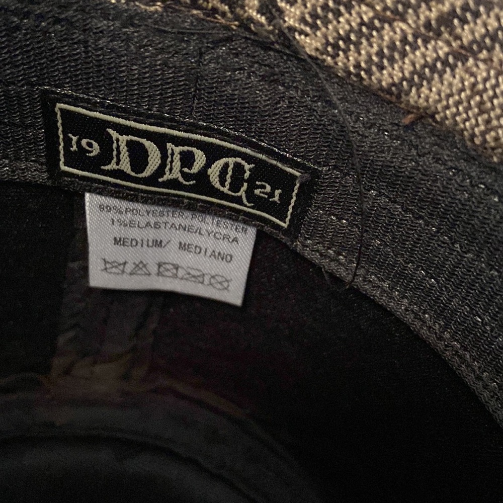 DPG 1921 brown tweed fedora with teardrop crown. Size M - Picture 4 of 4